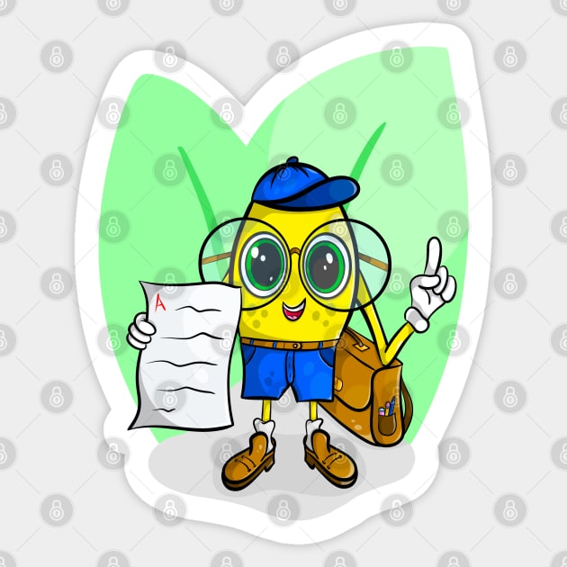 Lemon Student Character Sticker by TTirex